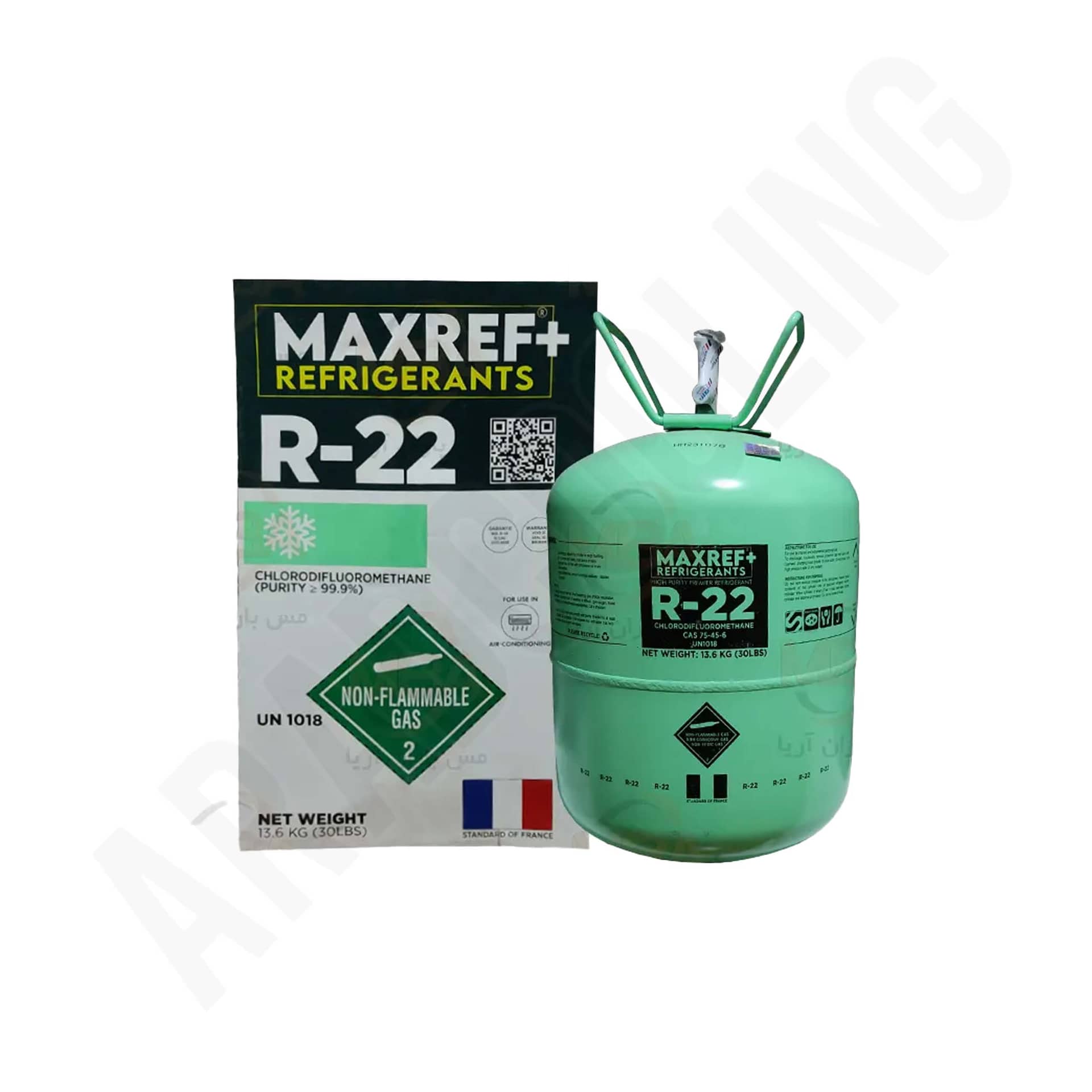 گاز مبرد مکسروف +MAXREF مدل R22 (13.600کیلو گرم )