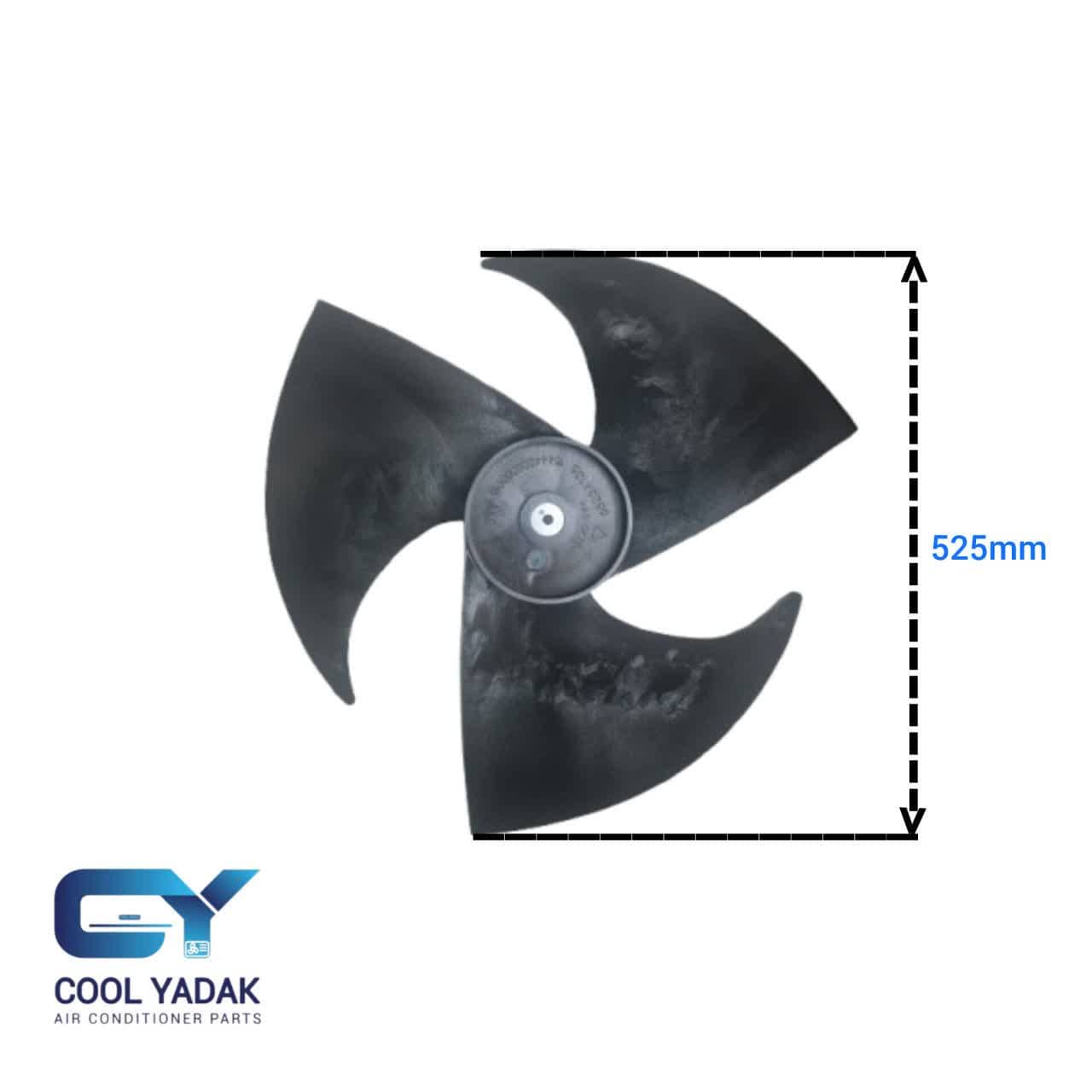 پروانه فن کولرگازی 525*135 چپ گرد