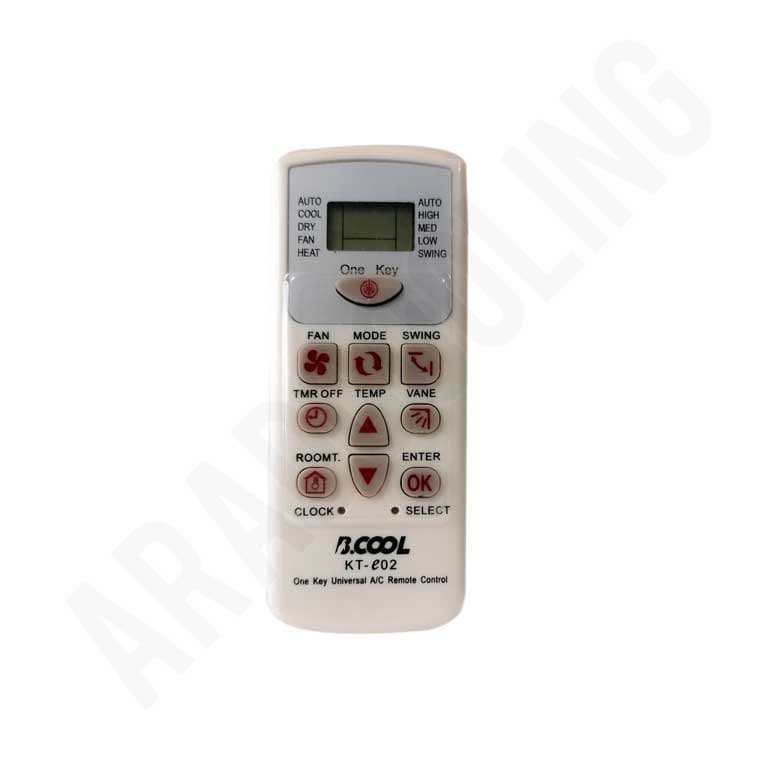 کنترل همه کاره کولر گازی KT_e02 بیکول Bcool