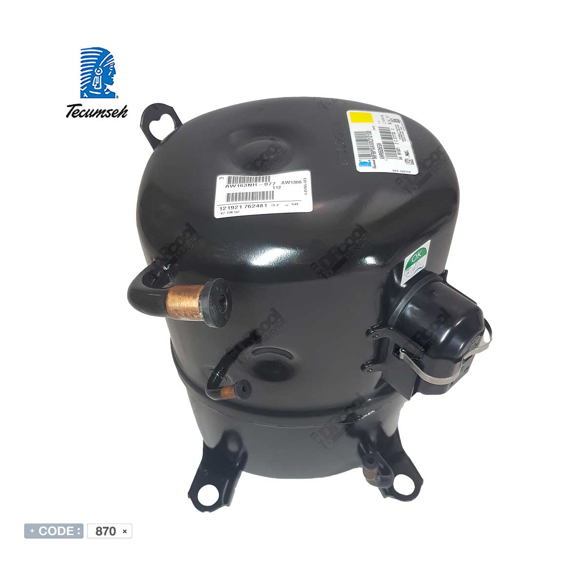 کمپرسور پیستونی 32 هزار مدل AWR5538EXC برند TECUMSEH