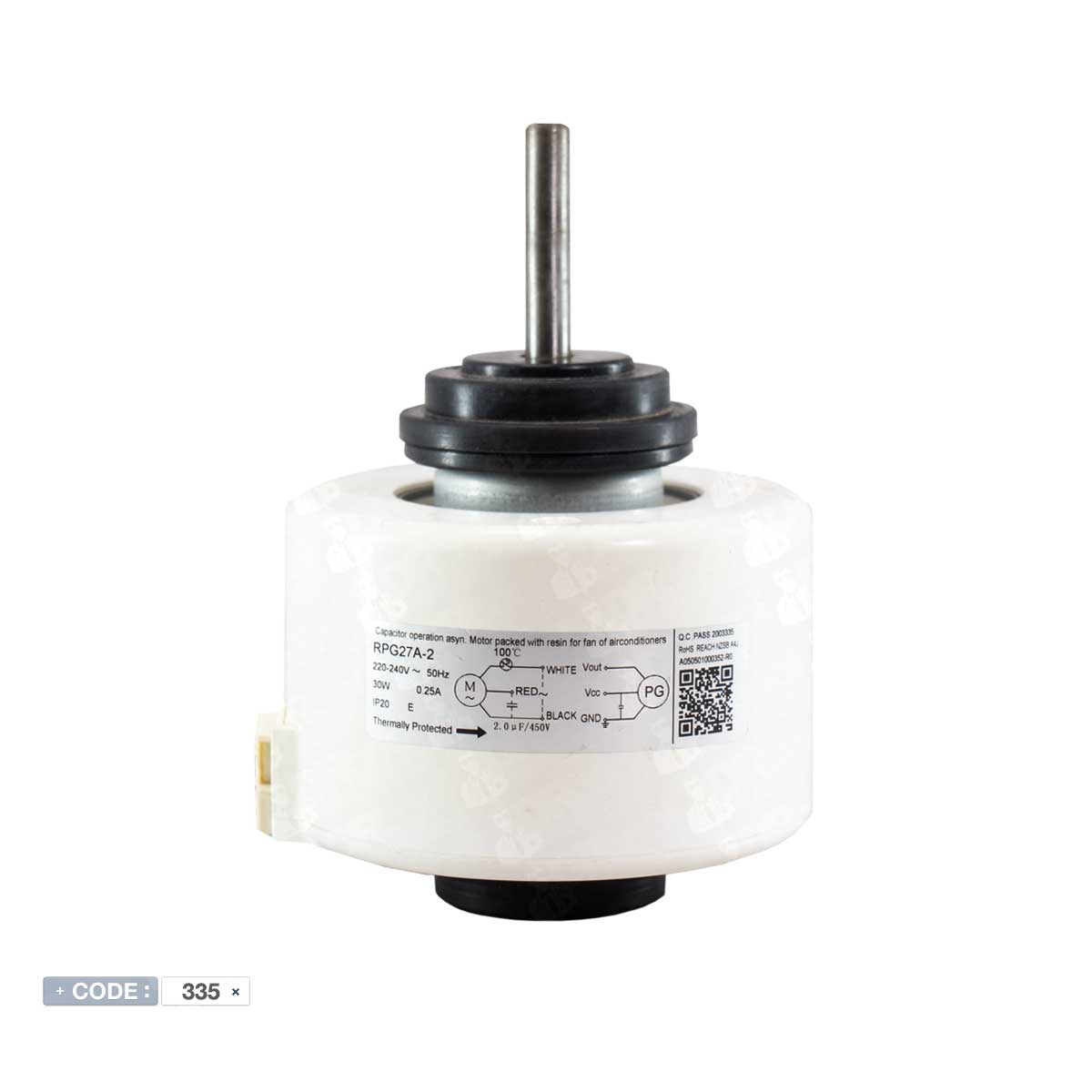 موتور فن داخلی دور سنج دار 30W مدل RPG27A-2